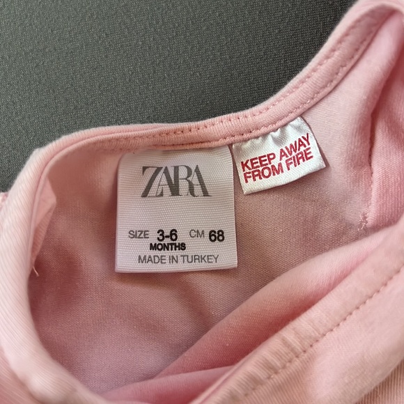 NWOT Zara Pink Eyelet Top Size 3-6 Months! - Picture 4 of 5